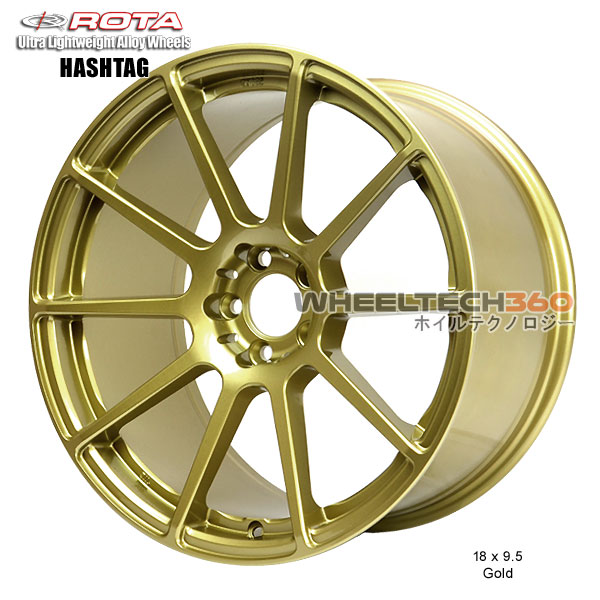 ROTA Wheel Hashtag (18x9.5, 5x114.3+38mm, 73mm Hub)