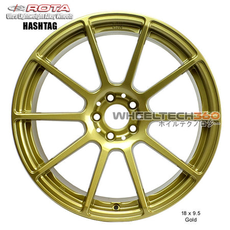 ROTA Wheel Hashtag (18x9.5, 5x100+38mm, 73mm Hub)