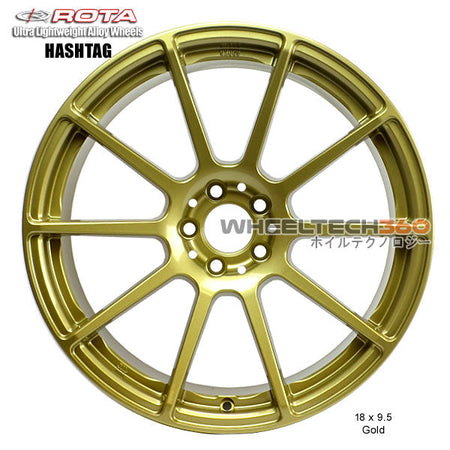 ROTA Wheel Hashtag (18x9.5, 5x114.3+38mm, 73mm Hub)