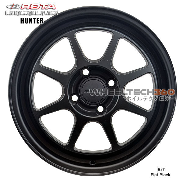 ROTA Wheel Hunter (15x7, 4x100+35mm, 73mm Hub)