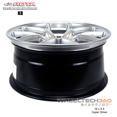 ROTA Wheel KB-F (18x8.5, 5x100+44mm, 73mm Hub) Yamaha Gloss Black