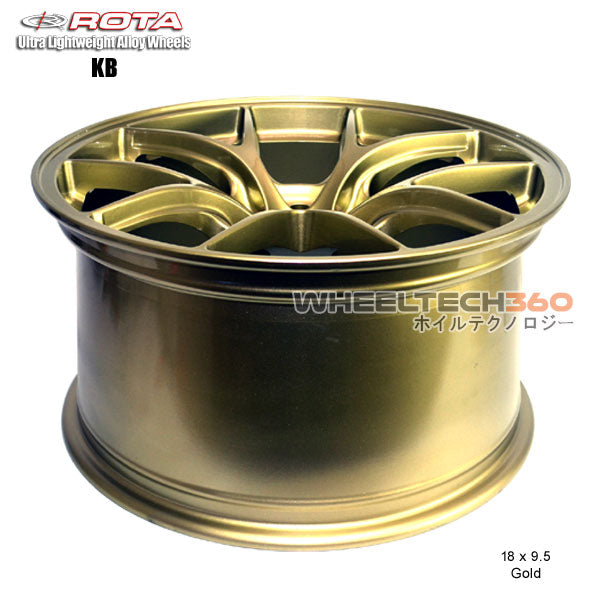 ROTA Wheel KB-R (18x9.5, 5x108+38mm, 73mm Hub) Gold