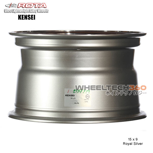 ROTA Wheel Kensei (15x9, 4x100+0mm, 67.1mm Hub) Royal Silver