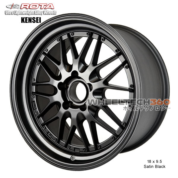ROTA Wheel Kensei (18x9.5, 5x114.3+25mm, 73mm Hub)