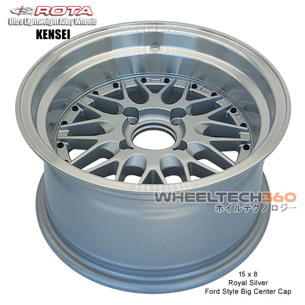 ROTA Wheel Kensei (15x8, 4x114.3+0mm, 73mm Hub) Royal Silver