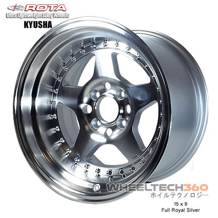ROTA Wheel Kyusha (15x9, 4x114.3-15mm, 73mm Hub)