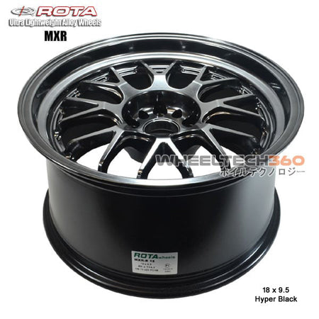 l MXR-R (18x9.5, 5x100+38mm, 73mm Hub)  Hyper Black