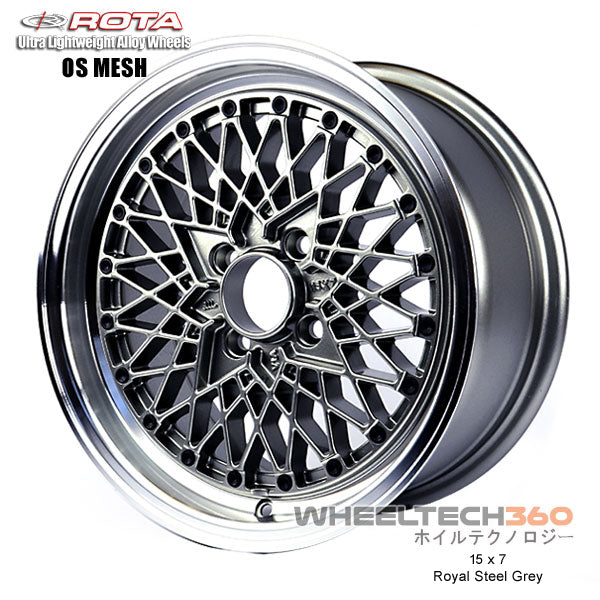 ROTA Wheel OS Mesh (15x7, 4x100+35mm, 67.1mm Hub)