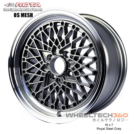 ROTA Wheel OS Mesh (15x7, 4x100+35mm, 67.1mm Hub)