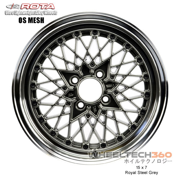 ROTA Wheel OS Mesh (15x7, 4x100+35mm, 67.1mm Hub)