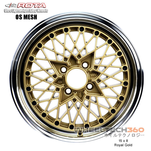 ROTA Wheel OS Mesh (15x8, 4x100+20mm, 67.1mm Hub)