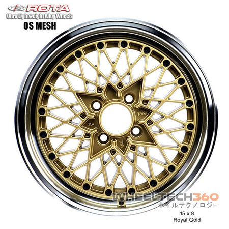 ROTA Wheel OS Mesh (15x8, 4x100+20mm, 67.1mm Hub)