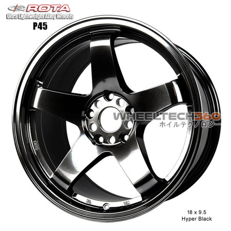 ROTA Wheel P45R (18x9.5, 5x114.3+20mm, 73mm Hub)