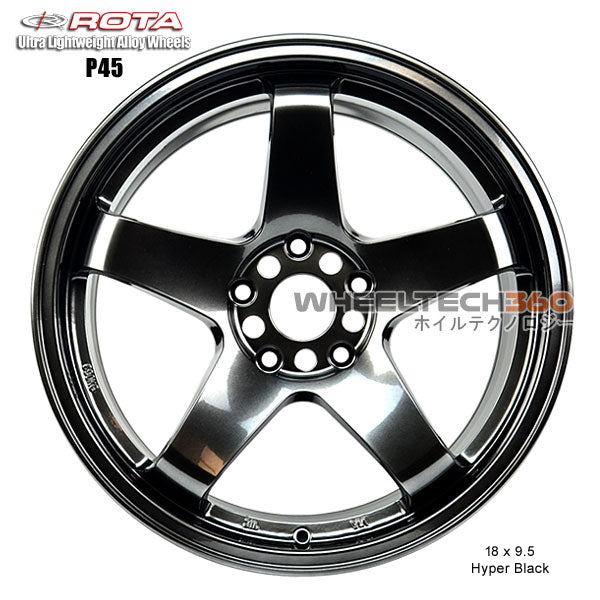 ROTA Wheel P45R (18x9.5, 5x114.3+20mm, 73mm Hub)