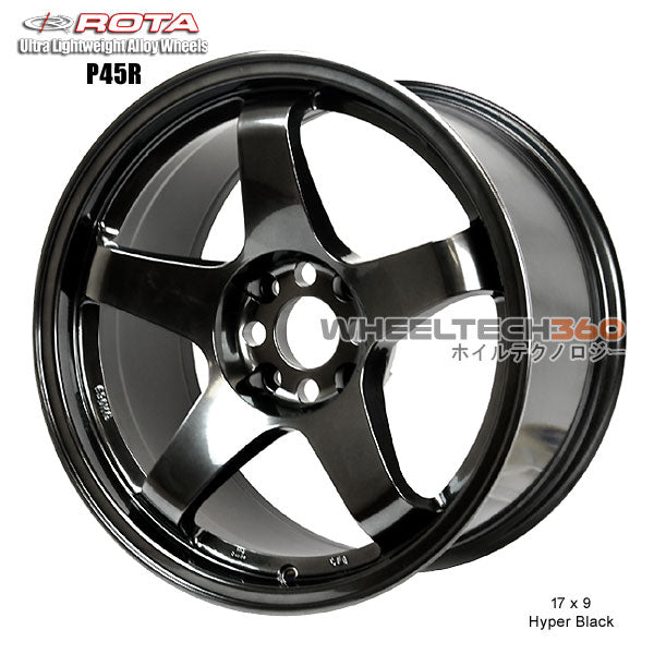 ROTA Wheel P45R (17x9, 4x114.3+12mm, 73mm Hub)