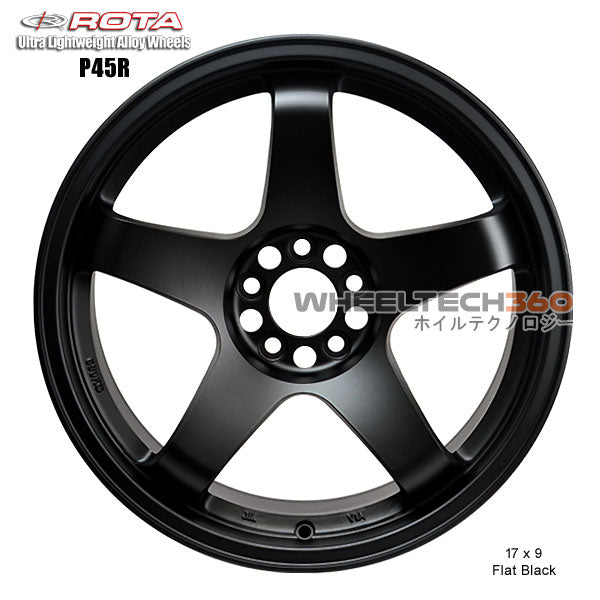 ROTA Wheel P45R (17x9, 5x114.3+25mm, 73mm Hub)
