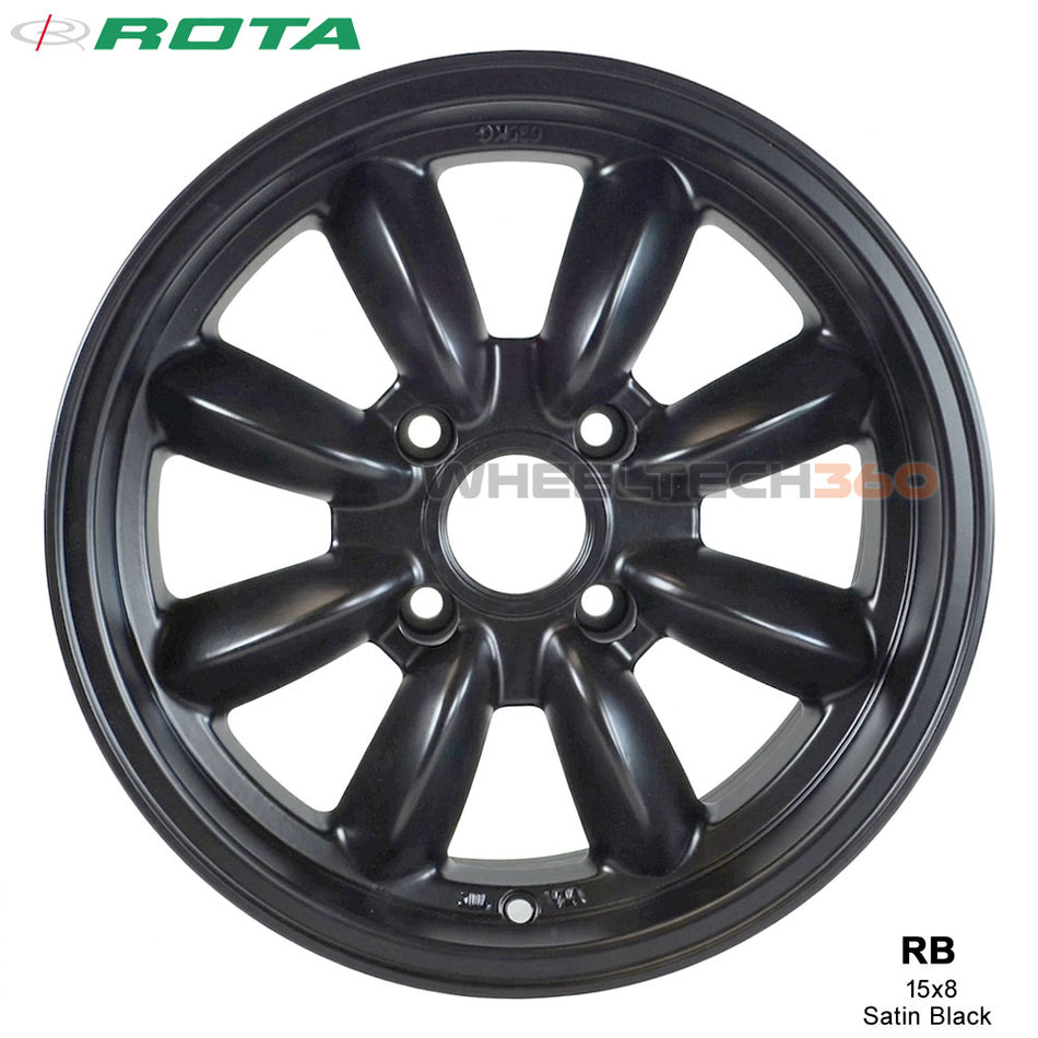ROTA Wheel RB (15x8, 4x114.3+4mm, 73mm Hub, Ford Style Big Center Cap)