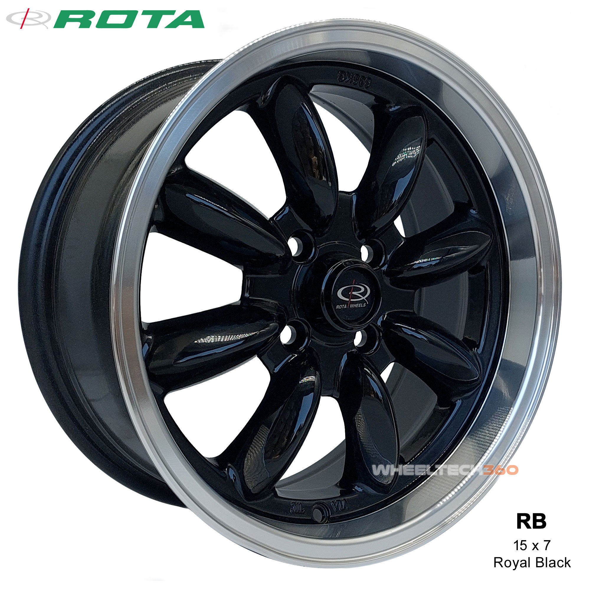 ROTA Wheel RB (15x7, 4x100+35mm, 67.1mm Hub) Royal Black