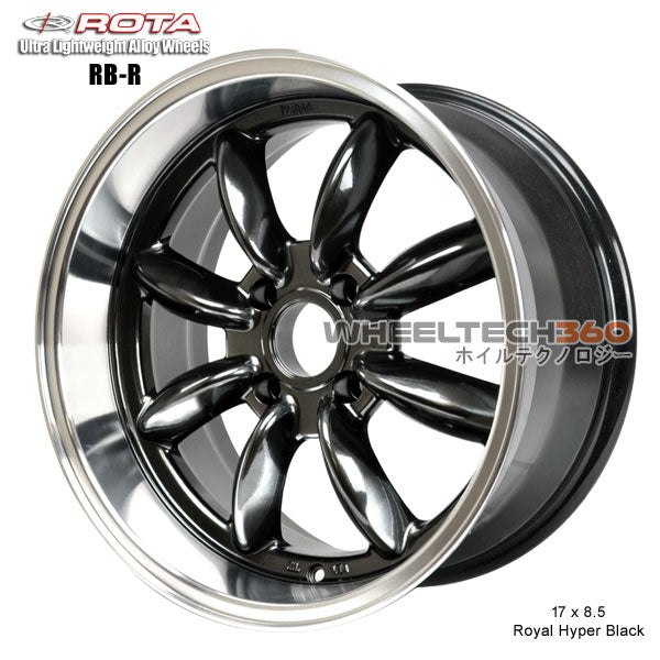 ROTA Wheel RB-R (17x8.5, 4x114.3+4mm, 73mm Hub, Ford Style Big Center Cap)