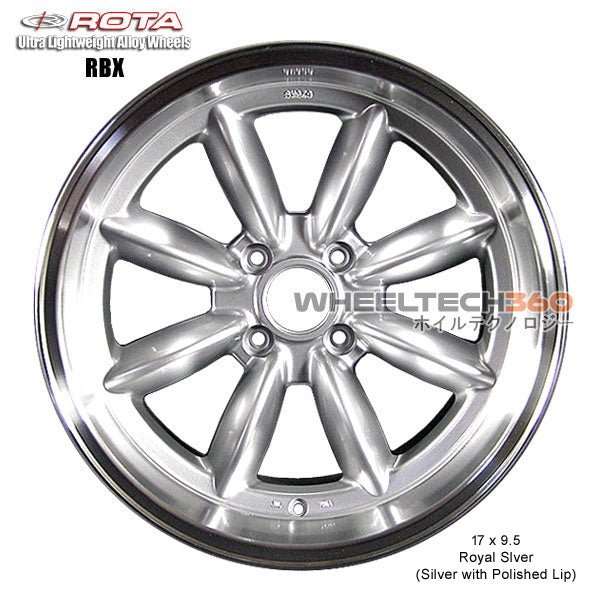 ROTA Wheel RBX (17x9.5, 4x114.3-19mm, 73mm Hub)