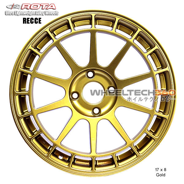 ROTA Wheel Recce (17x8, 4x108+40mm, 63.3mm Hub)