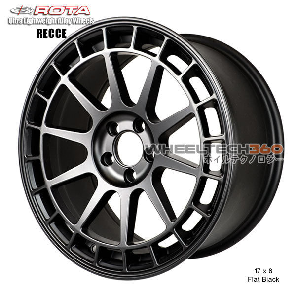 ROTA Wheel Recce (17x8, 5x114.3+44mm, 73mm Hub)