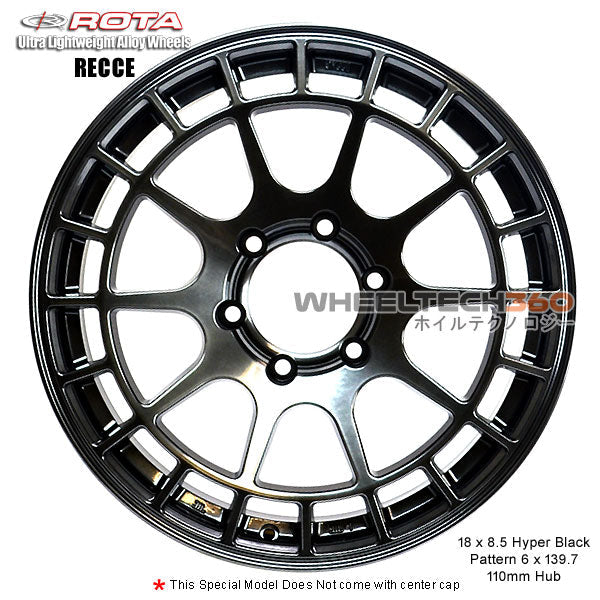 ROTA Wheel Recce (18x8.5, 6x139.7+5mm, 110mm Hub)