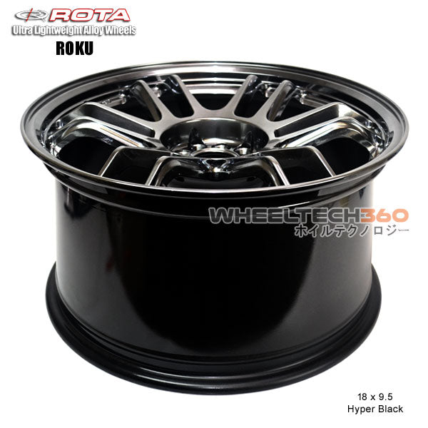 ROTA Wheel Roku (18x9.5, 5x108/114.3+38mm, 73mm Hub)