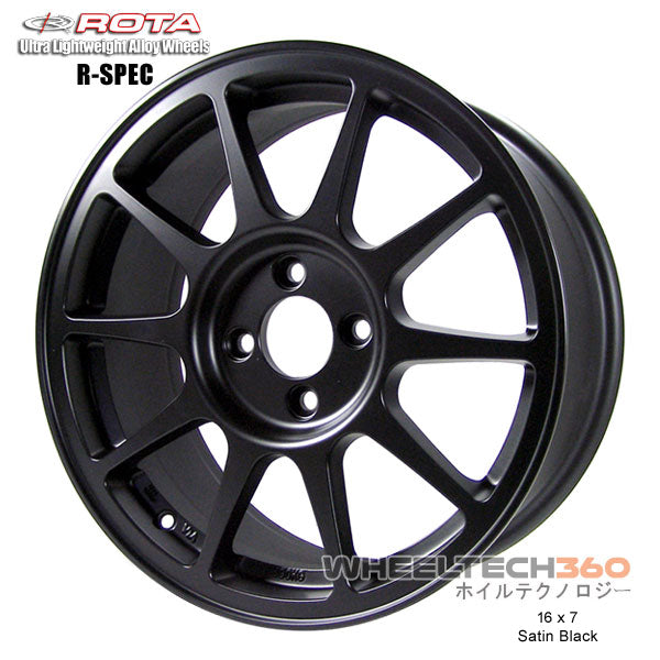 ROTA Wheel R-Spec (16x7, 4x100+45mm, 67.1mm Hub)