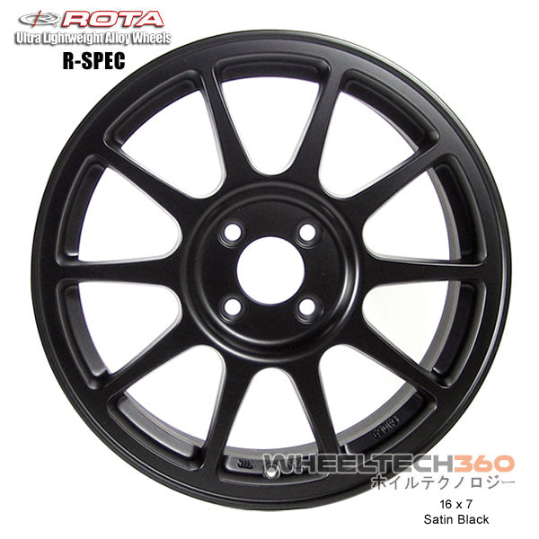 ROTA Wheel R-Spec (16x7, 4x100+45mm, 67.1mm Hub)