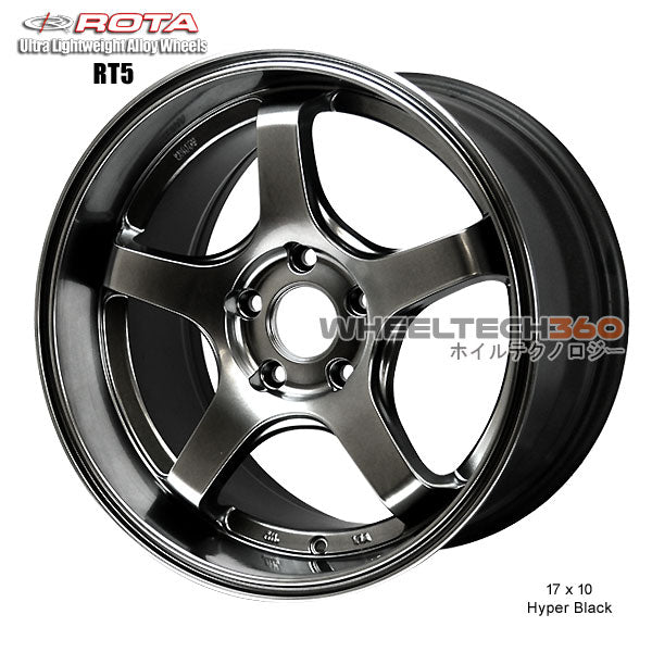 ROTA Wheel RT5-R (17x10, 5x114.3+50mm, 73mm Hub)