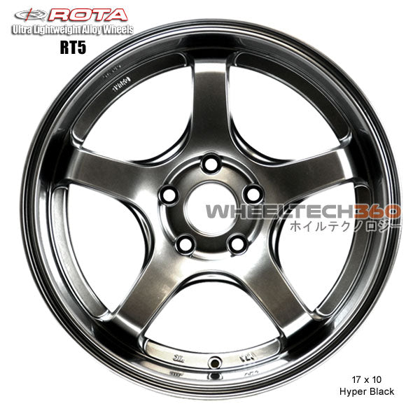 ROTA Wheel RT5-R (17x10, 5x114.3+50mm, 73mm Hub)