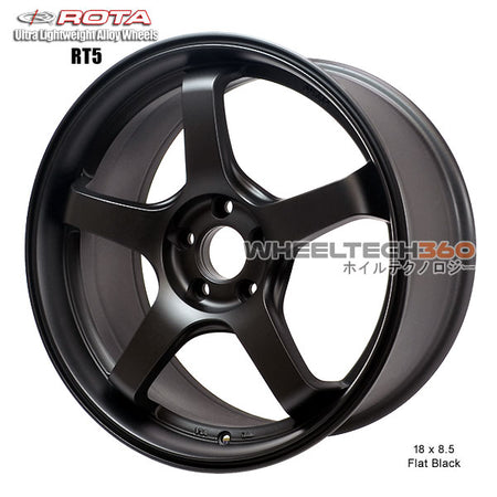 ROTA Wheel RT5-F (18x8.5, 5x100+44mm, 73mm Hub)