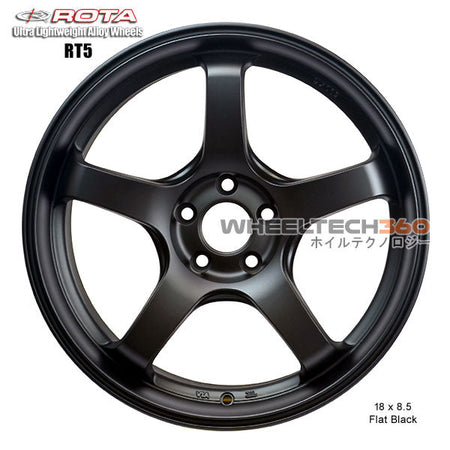 ROTA Wheel RT5-F (18x8.5, 5x100+44mm, 73mm Hub)
