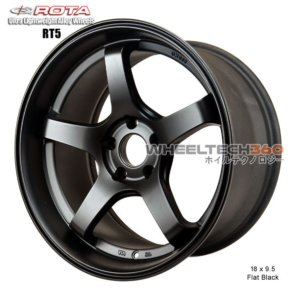 ROTA Wheel RT5-R (18x9.5, 5x114.3+30mm, 73mm Hub)
