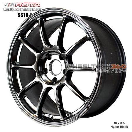 ROTA Wheel SS10-F (18x8.5, 5x100+44mm, 73mm Hub)