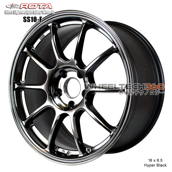ROTA Wheel SS10-F (18x8.5, 5x114.3+44mm, 73mm Hub)