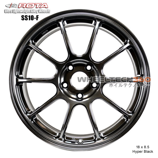 ROTA Wheel SS10-F (18x8.5, 5x100+44mm, 73mm Hub)