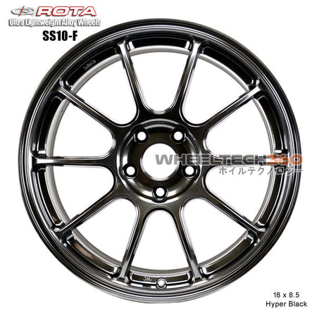 ROTA Wheel SS10-F (18x8.5, 5x114.3+44mm, 73mm Hub)