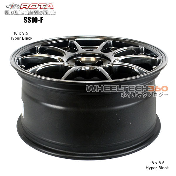 ROTA Wheel SS10-F (18x8.5, 5x100+44mm, 73mm Hub)