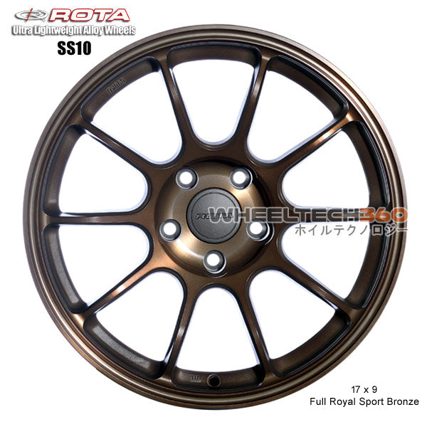 ROTA Wheel SS10-R (17x9, 5x114.3+25mm, 73mm Hub)