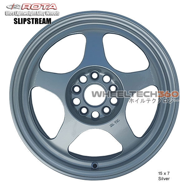 ROTA Wheel Slipstream (15x7, 5x100+35mm, 57.1mm Hub) Silver