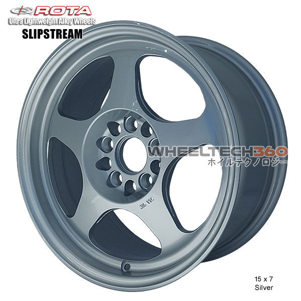 ROTA Wheel Slipstream (15x7, 5x100+35mm, 57.1mm Hub) Silver