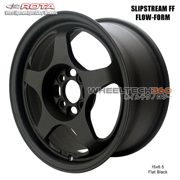 ROTA Wheel Slipstream Flow-Form (15x6.5, 4x100+35mm, 67.1mm Hub)
