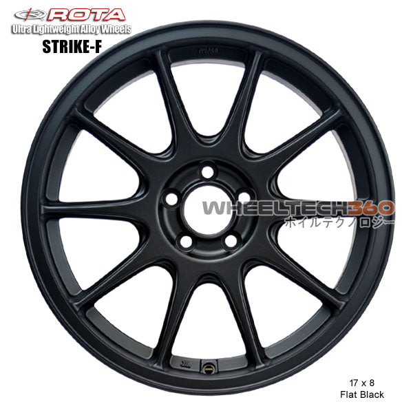 ROTA Wheel Strike (17x8, 5x100+40mm, 73mm Hub)