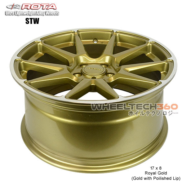ROTA Wheel STW (17x8, 5x114.3+44mm, 73mm Hub)