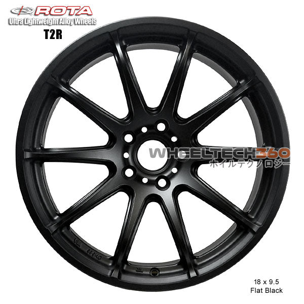ROTA Wheel T2R (18x9.5, 5x112+42mm, 57.1mm Hub)