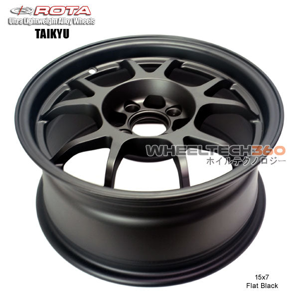 ROTA Wheel Taikyu (15x7, 4x100+35mm, 56.1mm Hub) Satin Black