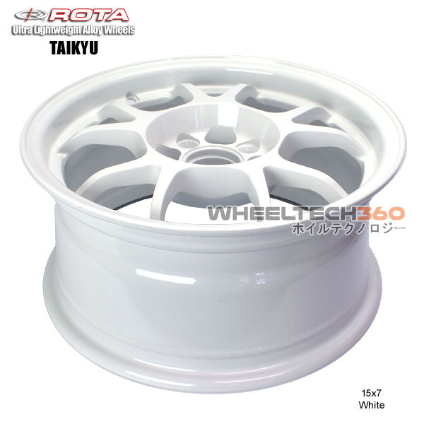 ROTA Wheel Taikyu (15x7, 4x100+35mm, 56.1mm Hub) White