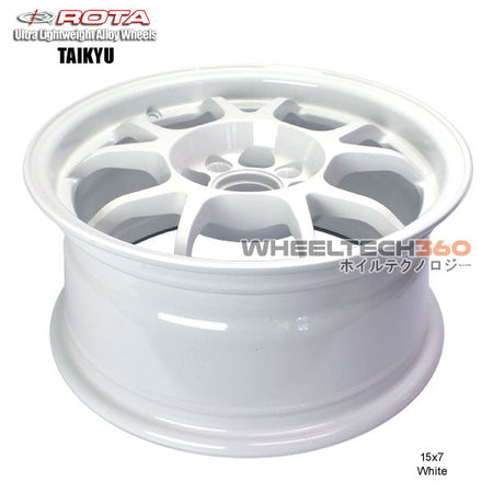 ROTA Wheel Taikyu (15x7, 4x100+35mm, 56.1mm Hub) White